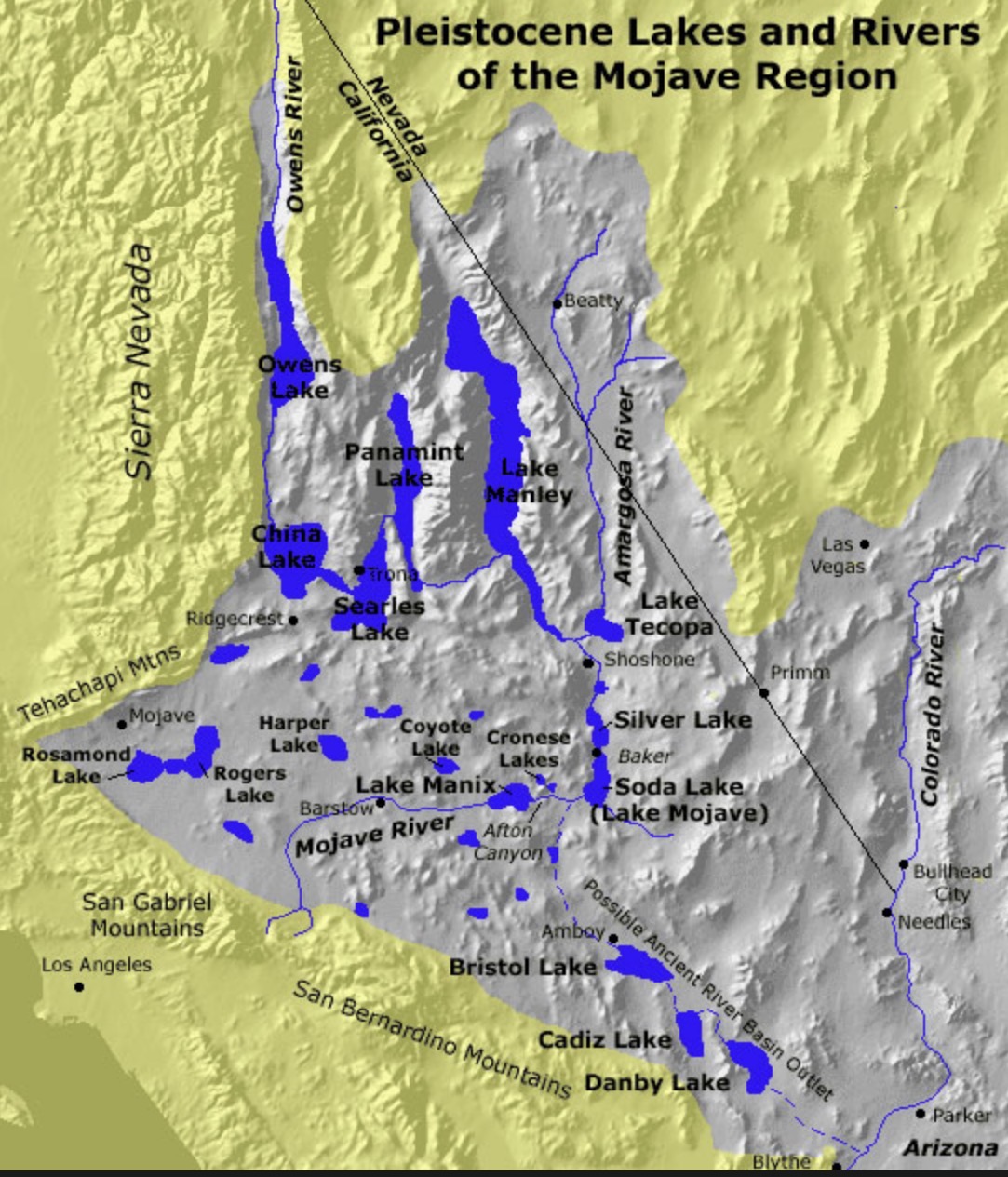 Pleistoocene Lakes and Rivers
